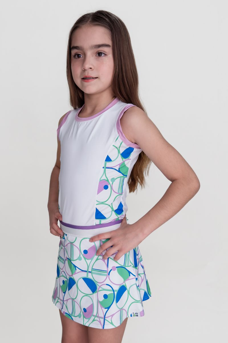 Set Racket Blanco/Rosa