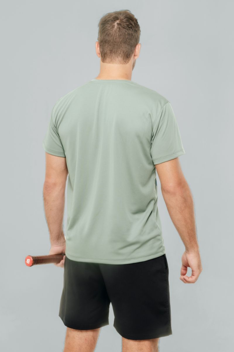 Camiseta deportiva verde militar