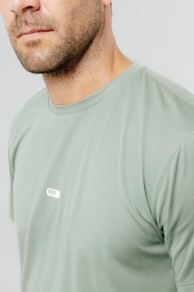 Camiseta deportiva verde militar